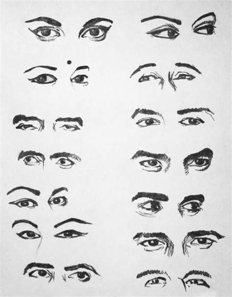 Expressive Eyes by Nandan Nagwekar | Eye drawing, Eye expressions ...