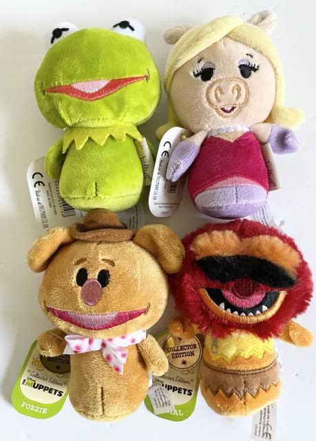 ITTY BITTYS THE Muppets Soft Plush Figures Kermit Animal Fozzie Miss ...