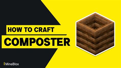 How to Craft a Composter in Minecraft - YouTube