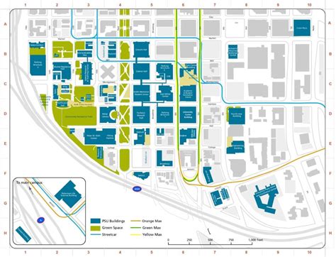 Psu Campus Map Portland - Fayina Theodosia