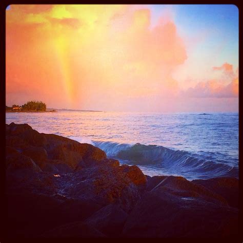 #rainbow #hawaii #kauai #sunset #kekaha | Sunset, Kekaha, Kauai