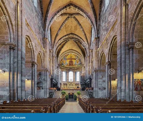 Interior of Bamberg Cathedral, Germany Editorial Photo - Image of altar ...