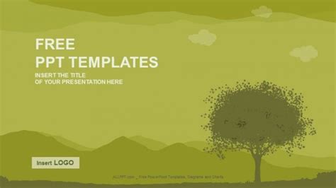 Silhouette Tree Nature PPT Templates - Slidesgo templates