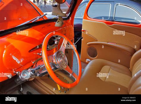 Interior of classic automobile during 2013 Northwest Deuce Days Hot Rod ...