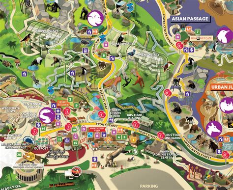 Printable San Diego Zoo Map