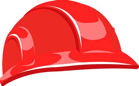 Download Hard Hat Simple Red Clipart Transparent Download - Red Hard ...