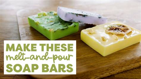 DIY Melt-and-Pour Soap Bars | Soap Making At Home - YouTube