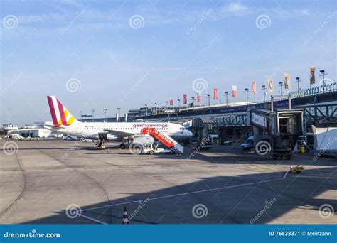 German Wings Aircraft at Bremen Airport Editorial Photo - Image of ...