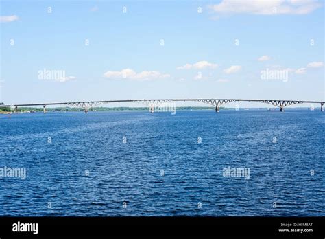 Saratov Bridge, crossing the Volga River in Saratov, Russia was the ...