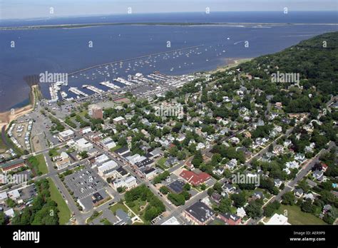 Aerial view of Atlantic Highlands, New Jersey, U.S.A Stock Photo - Alamy