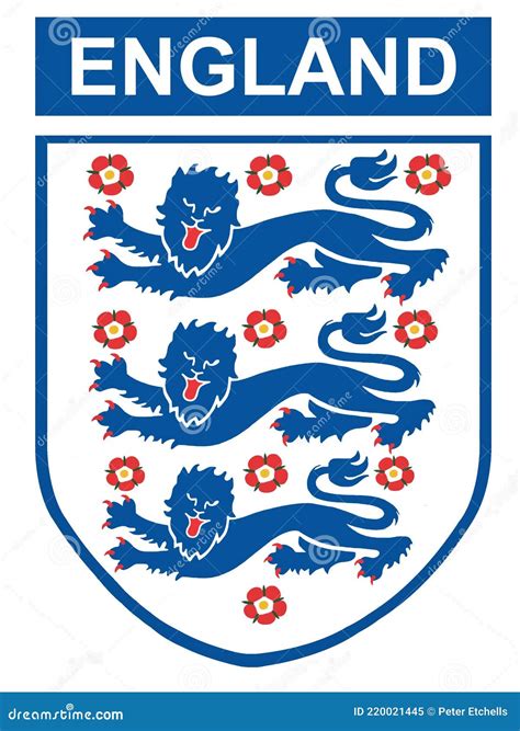 England International Football Club Badge Royalty-Free Stock ...