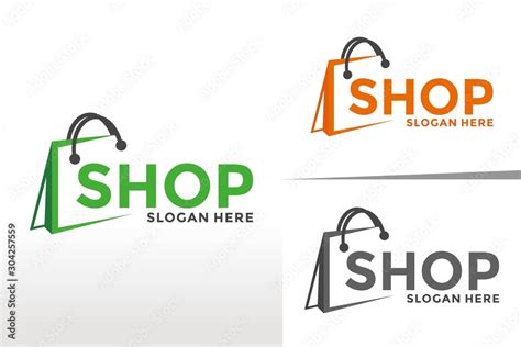 Shop logo, Shopping logo design, Online Shop logo vector template Stock ...