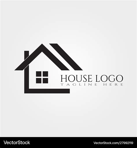 House icon template home creative logo design Vector Image