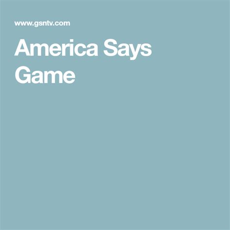 America Says Game Template - Printable And Enjoyable Learning