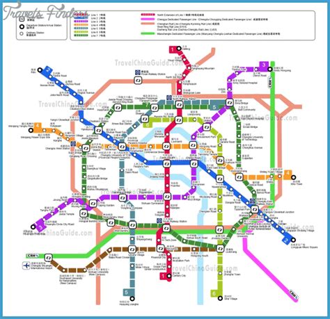 Chengdu Subway Map - TravelsFinders.Com