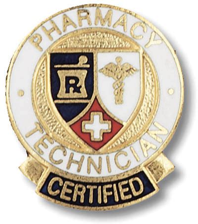 Pharmacy Technician Certified Emblem Pin