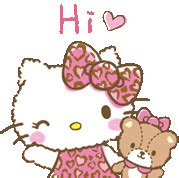 Hello Kitty Waving Gif