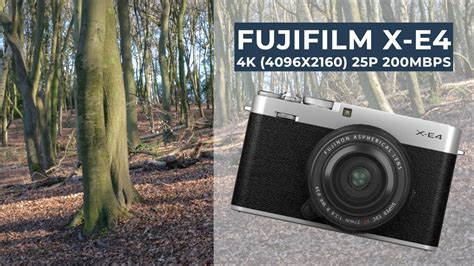 Fujifilm X E4 4K Sample Video - YouTube