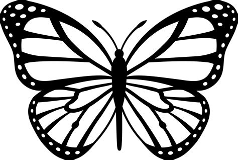 Monarch Butterfly Template | Free Download Clip Art | Free Clip Art ...