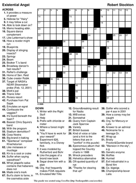 Printable Car Crossword Puzzles - Printable Crossword Puzzles