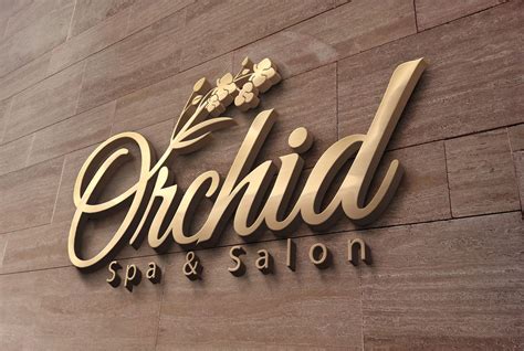 Logo mock up for the logo i did for Orchid spa and salon | Salon logo ...