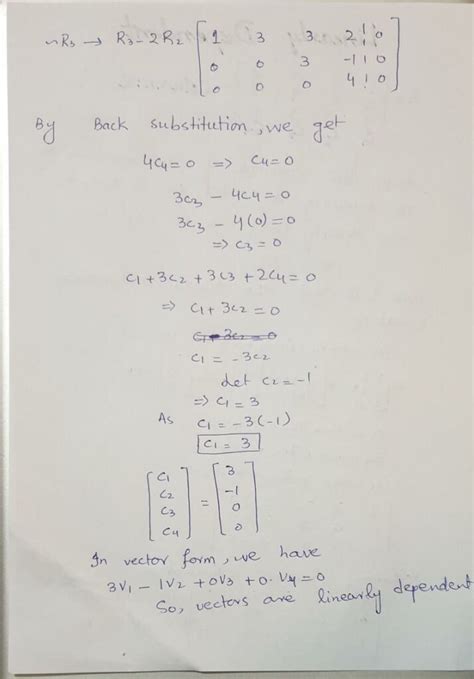 How to test that the Given Vectors are Linearly Independent or ...