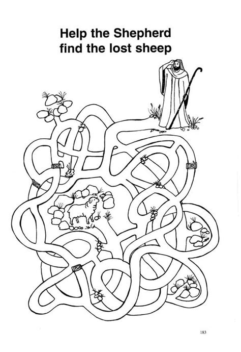 Parable Of Lost Sheep - Coloring Pages - Coloring Home