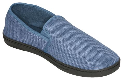 Deluxe Comfort Men's Memory Foam Slipper, Size 9-10 – Soft Linen 120D ...