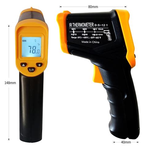 Digital Infrared Thermometer Cooking, Ir Thermometer with Backlight -58 ...