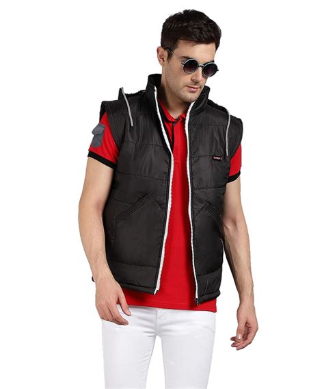 Buy Christy World Men's Regular fit (Half_Jacket_81_Black_44 XXL) at ...