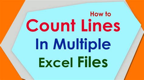 How to Count Lines in Multiple Excel Files (xls/xlsx/xlt) - YouTube