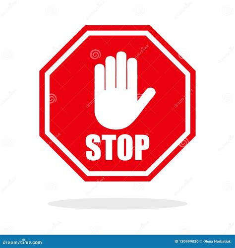 Hand Stop Sign Clipart