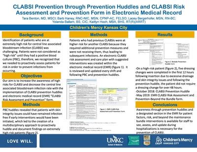 "CLABSI Prevention through Prevention Huddles and CLABSI Risk Assessmen ...