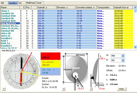 Download Sathunter Calculate Angles Of Satellite Dishes - Xtronic