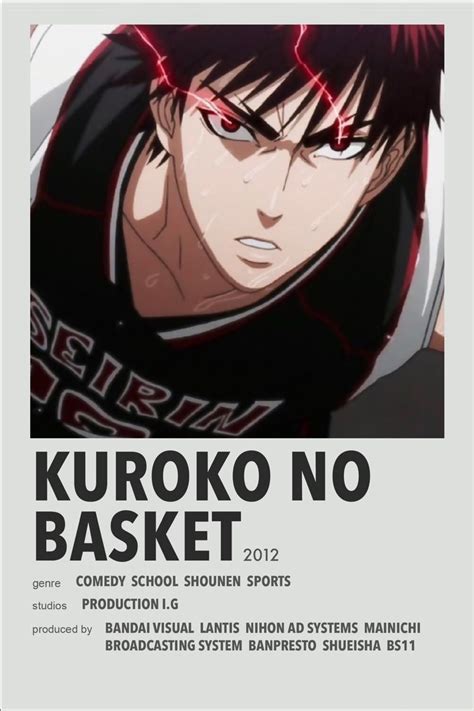 Kuroko no Basket Minimal anime poster Manga Anime, Aesthetic Anime ...