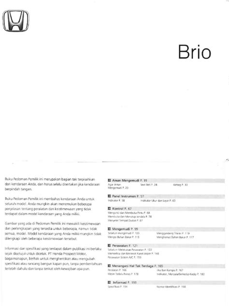 Manual Brio PDF | PDF