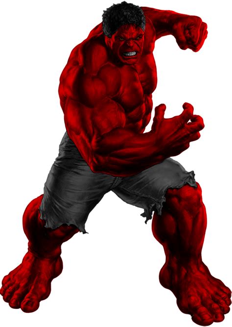 Red Hulk - Transparent by Asthonx1 on DeviantArt