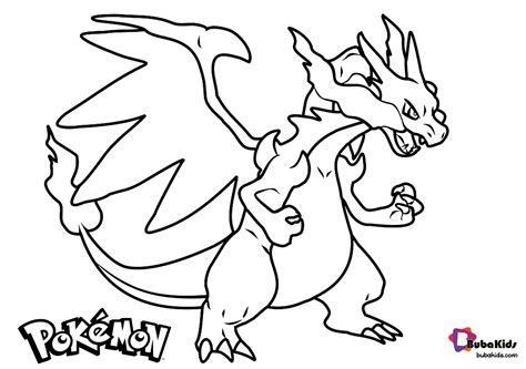 Printable Charizard Coloring Pages