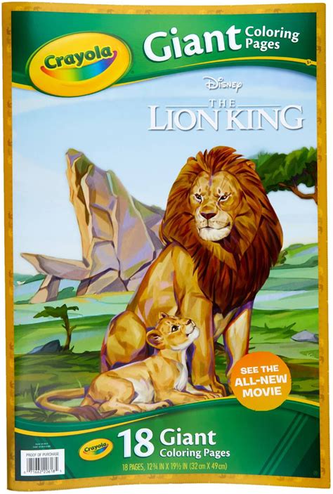 Crayola Giant Coloring Pages Featuring The Lion King - Walmart.com ...