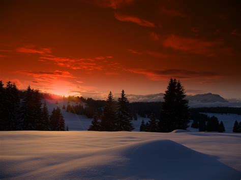 Free Images : landscape, nature, mountain, snow, winter, cloud, sunrise ...