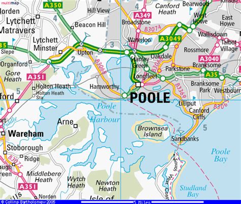 Poole Map and Poole Satellite Image