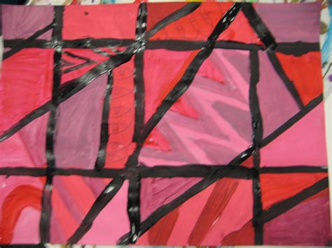 Why Walk When You Can Fly?: Fourth Grade Monochromatic Abstract Paintings