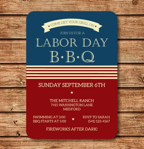 10 Labor Day BBQ Invitation Cards | Design Trends - Premium PSD, Vector ...