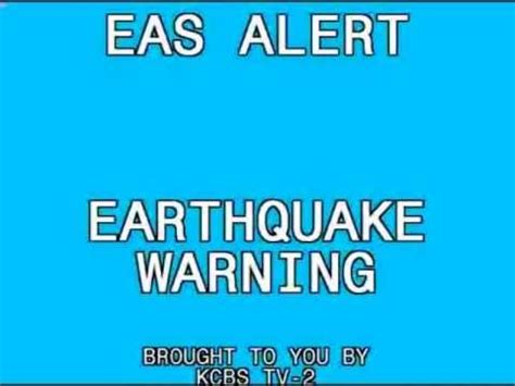 Earthquake Warning: California - YouTube