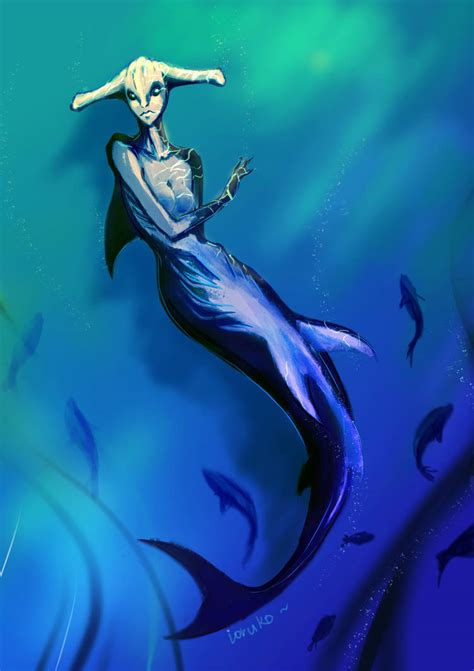 Hammerhead shark mermaid by Ioruko on DeviantArt