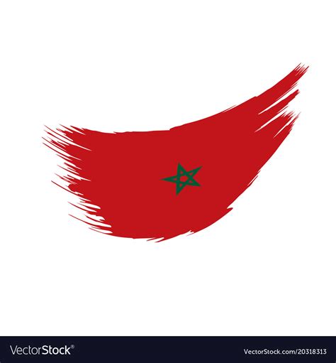 Morocco flag Royalty Free Vector Image - VectorStock