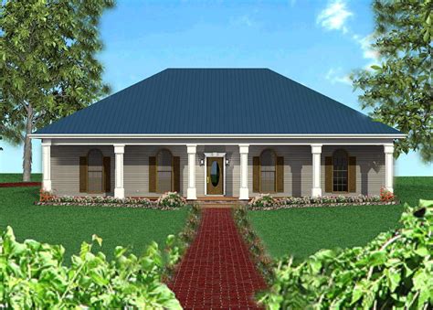 Plan 2521DH: Classic Southern with a Hip Roof | Southern house plans ...