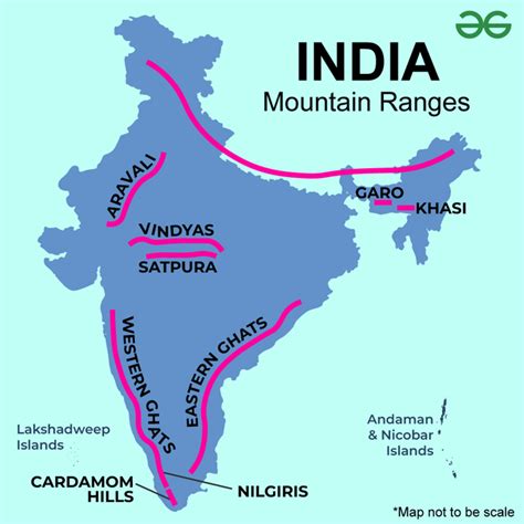 India Map Showing Mountain Ranges - Esther Rosabella