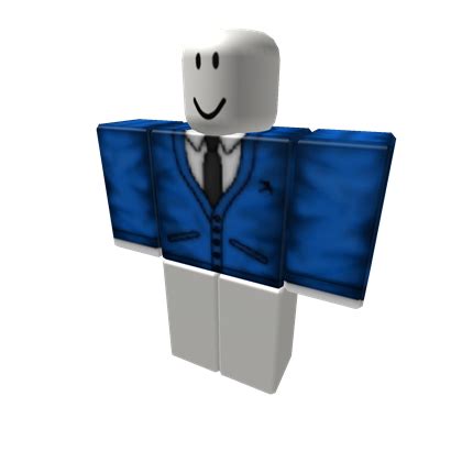 Blue Suit in 2024 | Blue suit, Dark blue shirt, Roblox t-shirt