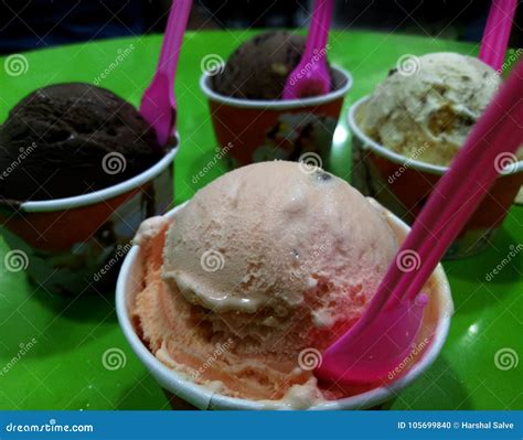 Delicious Flavors of Ice Cream Scoop Stock Photo - Image of chocolate ...